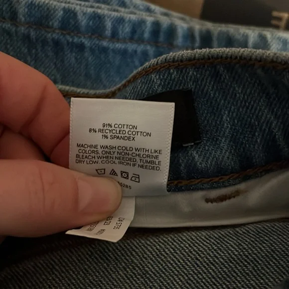 Express Blue Flare & Wide Leg Jeans - Picture 7 of 10